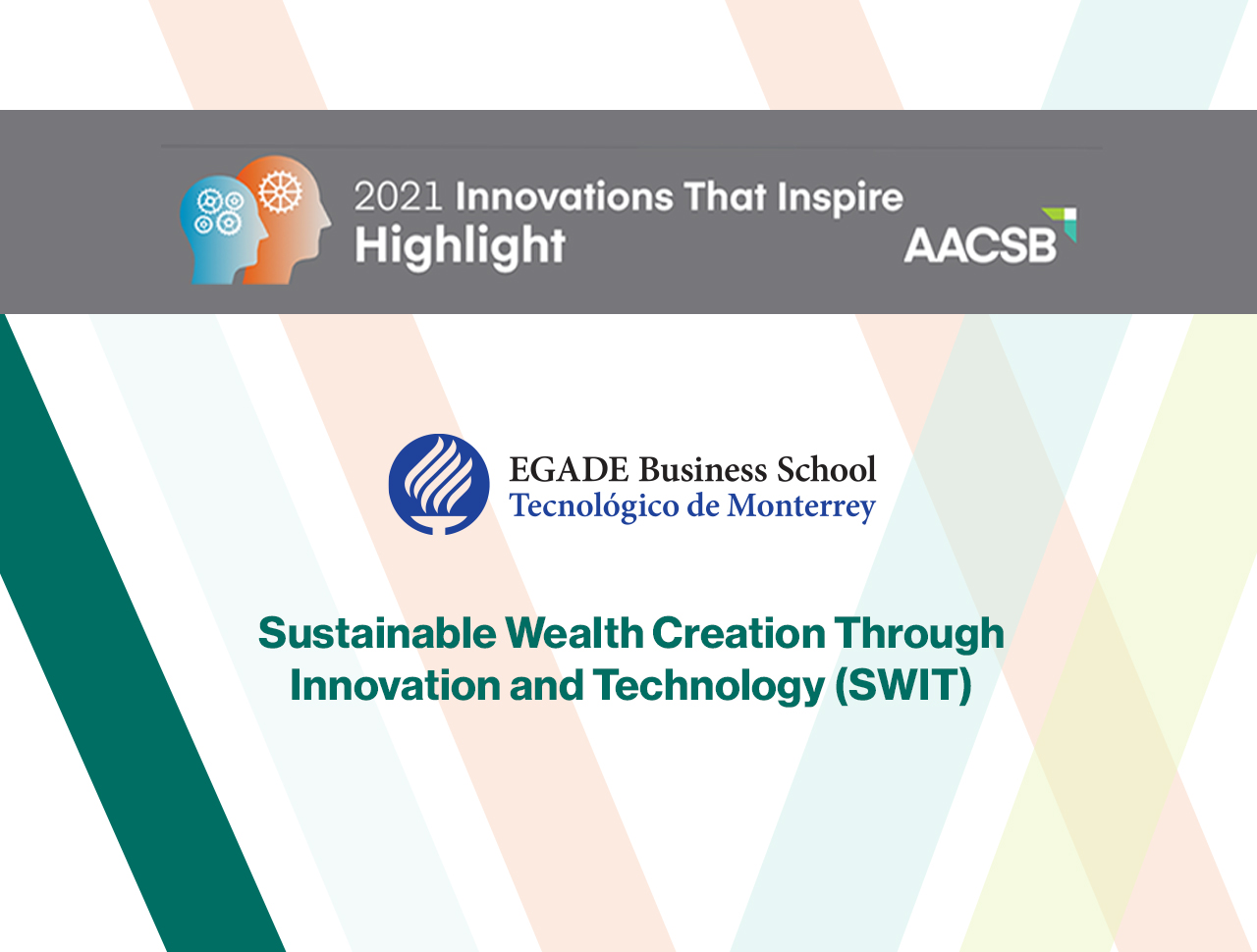 AACSB International Recognizes EGADE’s SWIT Circular Economy Initiative 