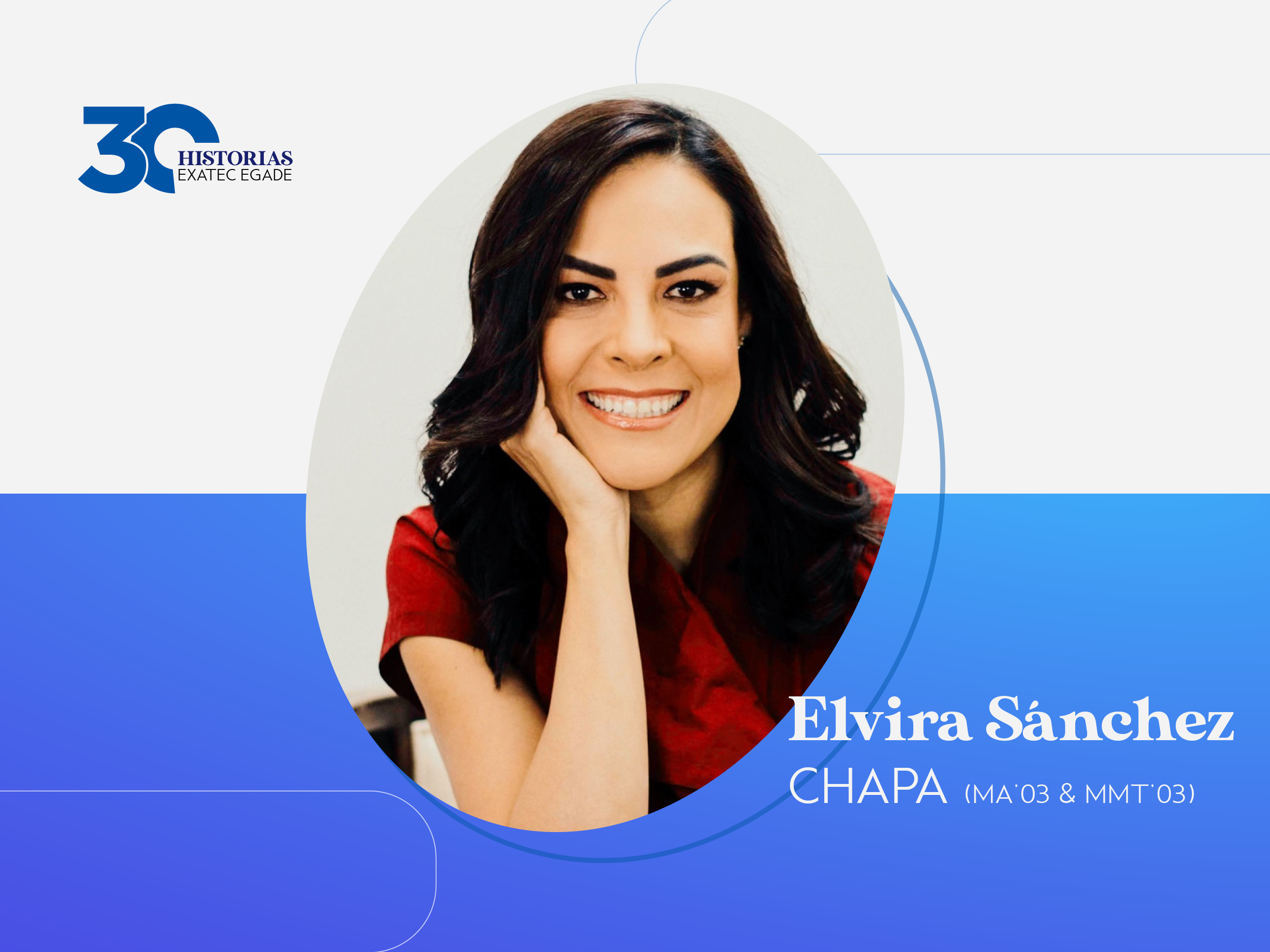 30 EXATEC EGADE: Elvira Sánchez Chapa (MA’03, MMT’03)