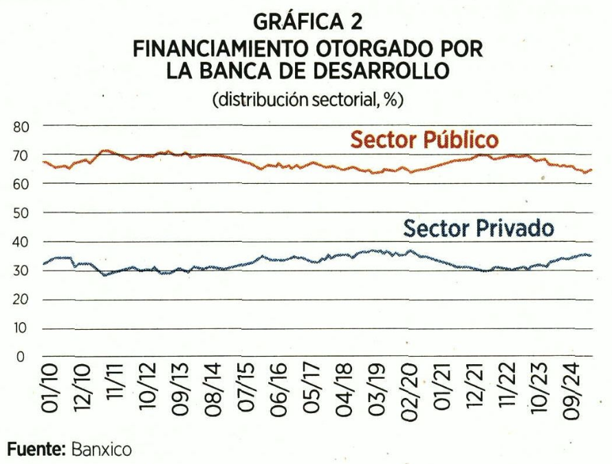 Financiamiento otorgado por la banca de desarrollo